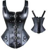 BDStyle Punk Style Leather Strappy Vest Fetish Wear Corset