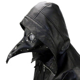 BDStyle Black Plague Doctor Mask Gothic Long Nose Bird Beak