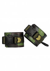 Shots Toys Army Theme BDSM Play Wrist Cuffs