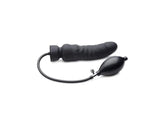 Master Series Dick Spand Inflatable Silicone Dildo Black