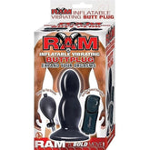 Ram Inflatable Vibrating Buttplug by Nasstoys