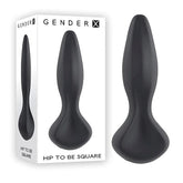 Hip to Be Square Silicone Butt Plug by Gender X