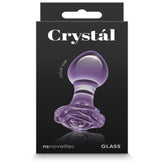 NS Novelties Crystal Rose Glass Anal Plug
