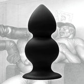 Black Silicone Anal Plug by XR Brands