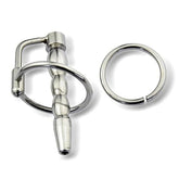 Flared Cum Through Penis Plug with Glans Ring by BDStyle