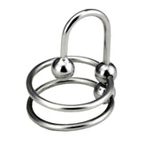 Double Ring Balled Penis Plug by BDStyle