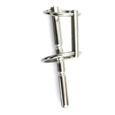 Rocket Grooved Solid Penis Plug with Dual Rings by BDStyle