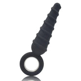 Metal O-Ring Spiral Silicone Anal Plug by BDStyle