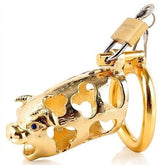 Chinese Zodiac CockCage Ox GOLD by BDStyle