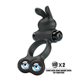 Baile Yusuf Vibrating Mens Cock Ring with Steele Balls