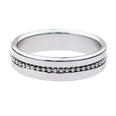 Silver Metal Cock Ring with Grooves by BDStyle