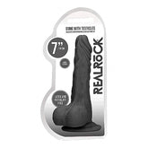 Realrock Skin Dong with Testicles 7 inch by Shots Toys