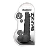RealRock Skin Dong with Testicles 10 Inch by Shots Toys