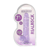 Realrock Crystal Clear Dildo with Balls by Shots Toys