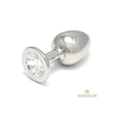 Luxe Stainless Steel XL Jeweled Anal Plug
