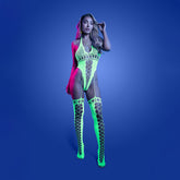 GLOW Paradigm Glow In Dark Womens Bodystocking OS