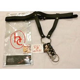 Leather Harness With Gates of Hell Rings by Hell's Couture