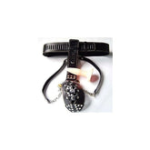 Dungeon Ware Leather Chastity Harness With Anal Plug