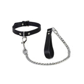 Slave Bondage Collar with Lead by Hell's Couture