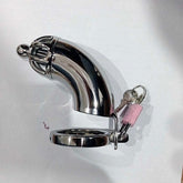 Solid Cock Cage With Removable Urethral Plug