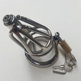 Locked Up Pee Thru Chastity Cage by Hell's Couture