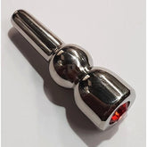 Glowstick Jewelled Ascending Penis Plug by Hell's Couture