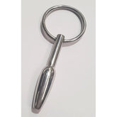 Steel Pleasures Penis Plug Olive Cum Thru with Ring