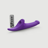 STRAP-ON-ME Multi Orgasm Vibrating Strap On Dildo Purple