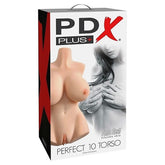 PDX Plus Perfect 10 Torso Fanta Flesh Male Masturbator