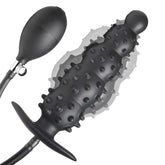 BDStyle Ribbed Textured Inflatable Anal Plug