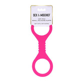 Sex & Mischief Hot Pink Silicone Hand Cuffs by Sportsheets