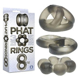 The 9's Phat Cock Rings Smoke 2 Silicone by Icon Brands