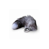 Fetish Collection Fox Tail No 4 Silver Anal Plug by Easytoys