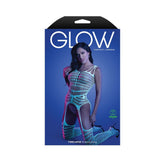 Glow-Powered Timelapse Bodystocking - Radiant Day-to-Night Transformation
