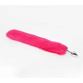 Aluminium Alloy Faux Fur Butt Plug Small by Love In Leather