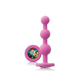 Glams Ripple Rainbow Gem Butt Plug by NS Novelties