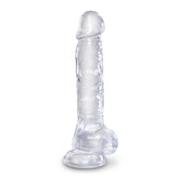 King Cock Clear Realistic Cock with Balls