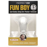 Fun Boy 6.5 Inch Soft Hollow Strap-On by Perfect Fit