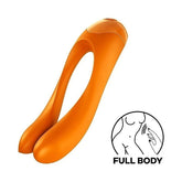 Candy Cane Waterproof Full Body Finger Vibrator by Satisfyer