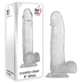 8-Inch Realistic Crystal Dildo by Adam & Eve