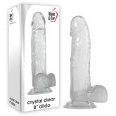 Adam & Eve's 8-Inch Realistic Crystal Dildo - Waterproof & Body-Safe