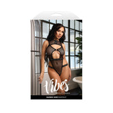 Rebel Chic Fishnet Bodysuit - Barbed Wire Elegance