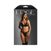 Alluring EDGE Zipper Bralette & Panty Lingerie Set