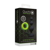 Ouch! Luminous Delight - Glow-in-Dark Beads Butt Plug with Cock Ring