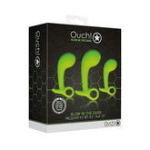 OUCH! Glow-in-Dark Prostate Pleasure Set by Shots Toys