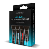 Wicked ANAL ADVENTURE KIT 4 Pack Mixed Jelle Anal Lube 30ml