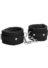Shots Toys 2 Pack Plush Leather Ankle Cuffs
