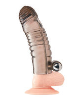 Blue Line 5.25 Inch Vibrating Male Penis Enhancing Sleeve