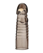 Blue Line 6 Inch Ribbed Realistic Penis Extension Sleeve