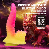 Baile Flame Beast Rippled Monster Silicone Dildo